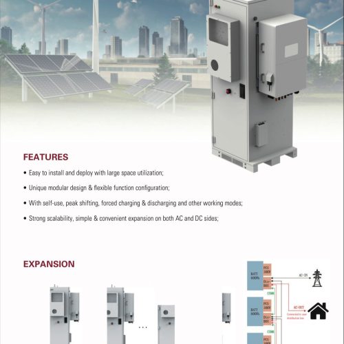 Sunwoda Industrial battery  60kwh with 30kw hybrid inverter CIS 30/60