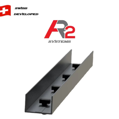 Rail 40*40 Connector (Electrophoresis Black), L=480mm